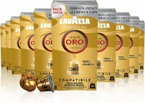 100 capsule caffè alluminio lavazza QUALITA ORO   compatibili NESPRESSO 